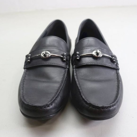 COACH BLACK LEATHER MEN'S LOAFER SIZE 7 - Picture 3 of 6